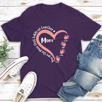 Hold Us Together - Personalized Custom Unisex T-shirt - Blithe Hub