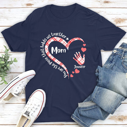 Hold Us Together - Personalized Custom Unisex T-shirt - Blithe Hub