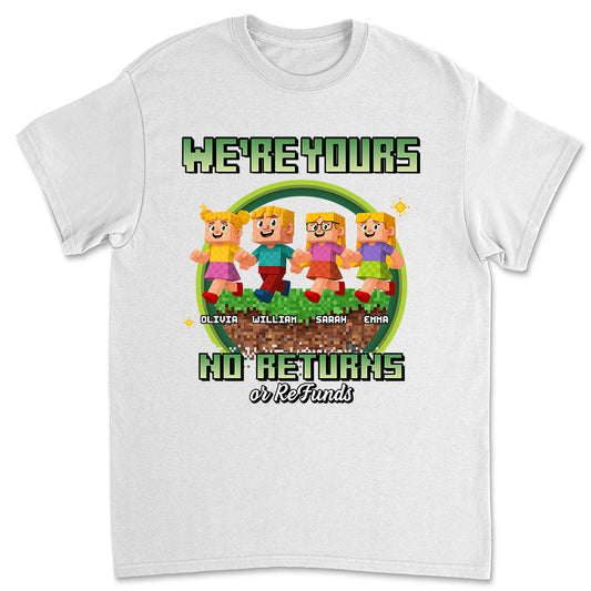 Pixelated Love For Dad - Personalized Custom Shirt