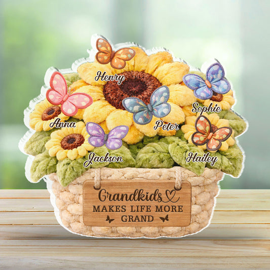 Nana Fur Flower - Personalized Custom Acrylic Plaque