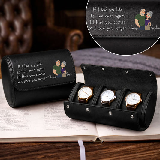 Love You So Much - Personalized Custom Leather Watch Case