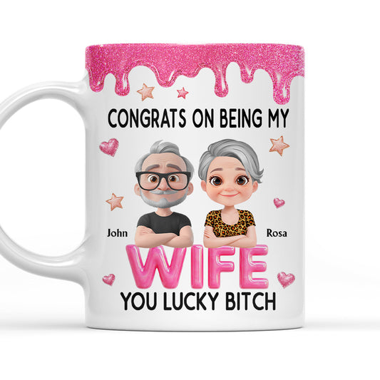 Congrats My Wife - Personalized Custom Coffee Mug