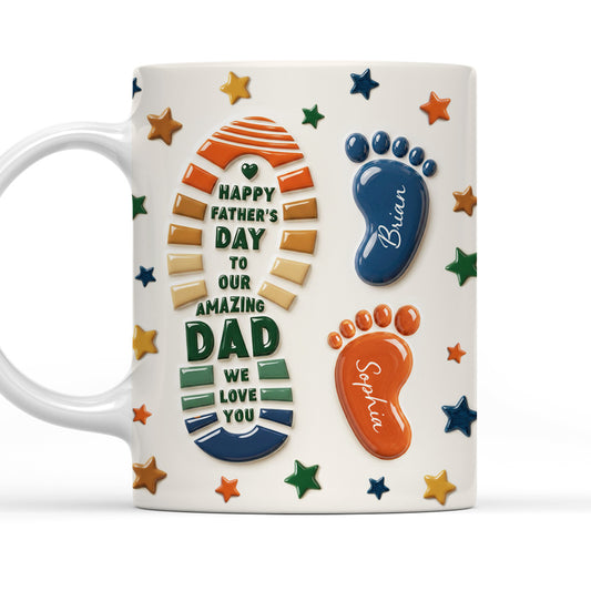 The Most Amazing Dad - Personalized Custom 3D Effect Mug