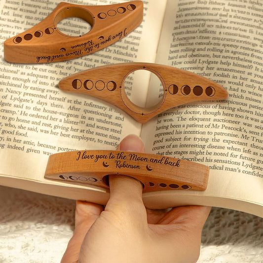 I Love You To The Moon And Back - Personalized Custom Book Page Holder