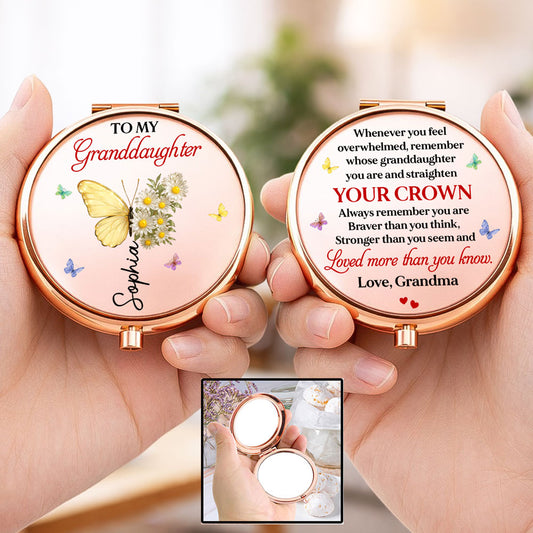 Loved More Than You Know - Personalized Compact Mirror