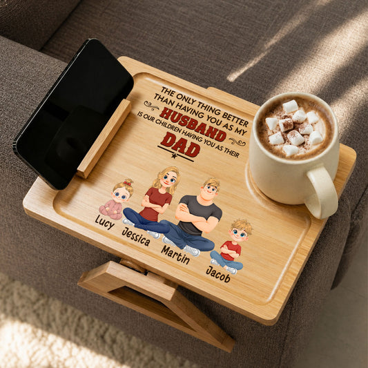 The Better Thing - Personalized Custom Wooden Couch Arm Table