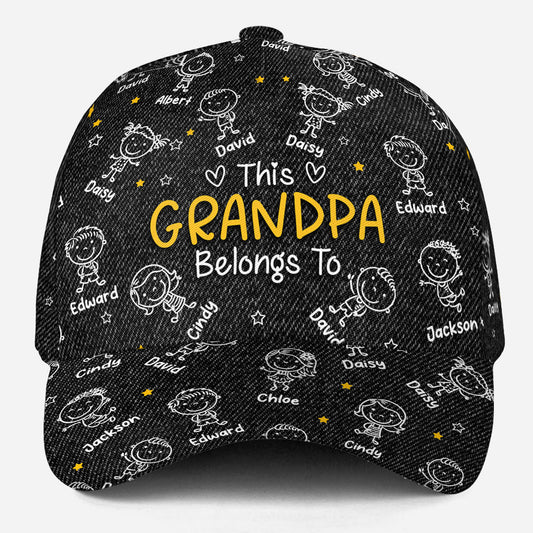 This Papa Belongs To - Personalized Custom Classic Cap
