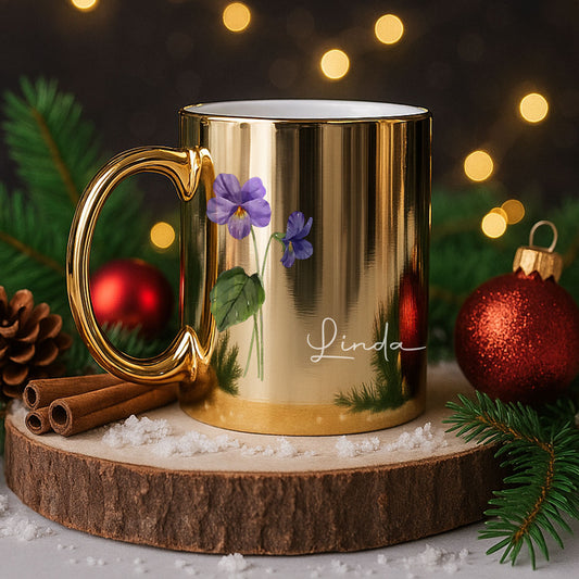 You Are The Most Beautiful Flower - Personalized Custom Metallic Mug