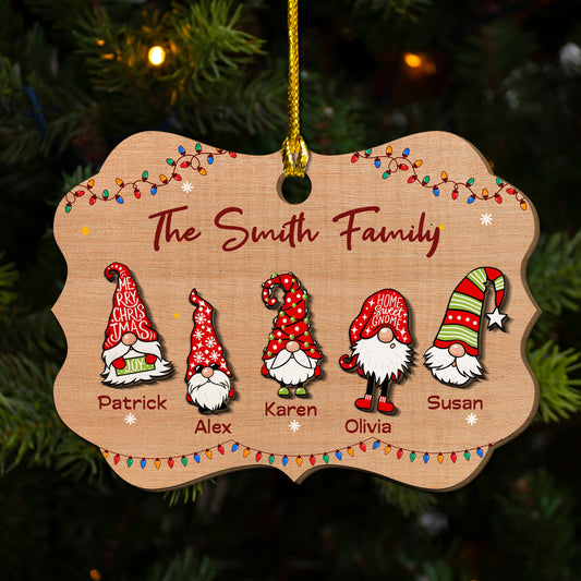 Family Joy - Personalized Custom Wood Ornament