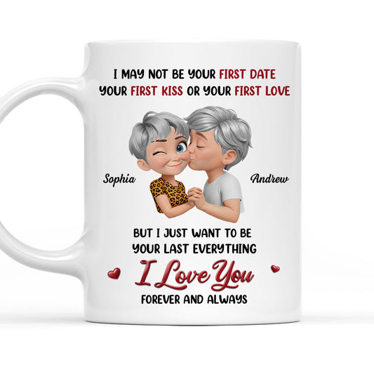 Not Your First Date Or First Kiss - Personalized Custom Coffee Mug