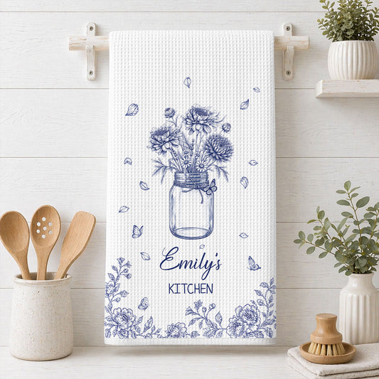 Kitchen In Bloom - Personalized Kitchen Towel