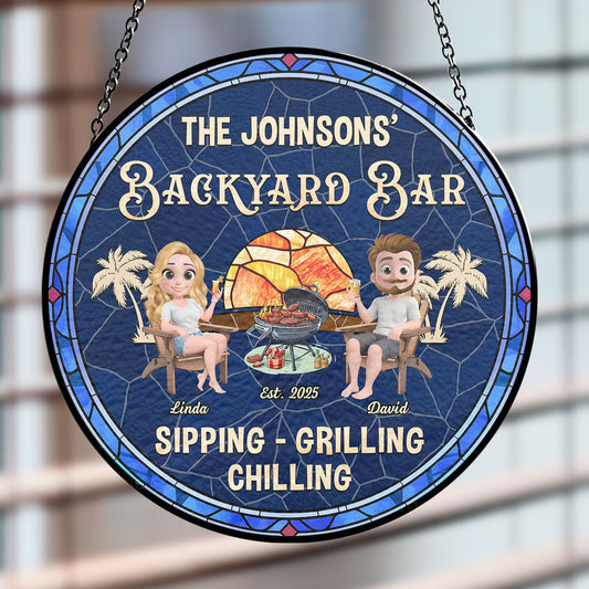 We At Pool And Patio - Personalized Window Hanging Suncatcher