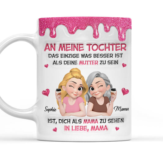 Watching Daughter Be A Mom German - Personalized Custom 3D Inflated Effect Mug