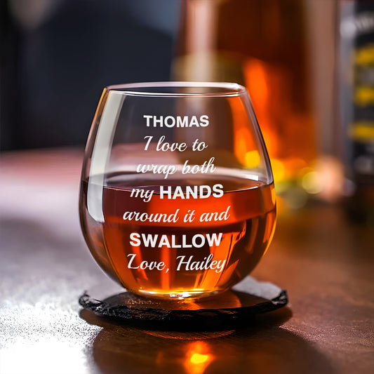 Love It - Personalized Custom Wine Glass