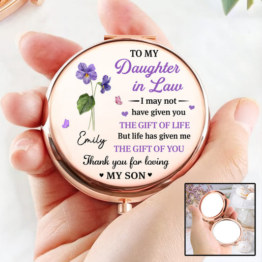 You Complete Our Family - Personalized Custom Compact Mirror