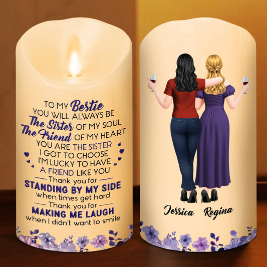 Sister Of My Soul - Personalized Custom LED Candle