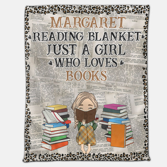 Reading Blanket - Personalized Custom Fleece Blanket