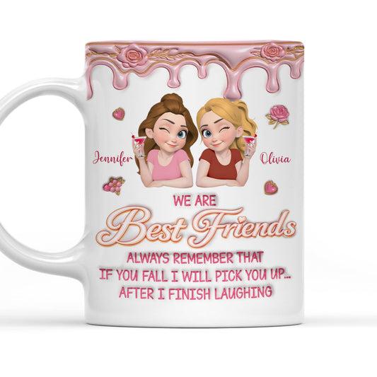 If You Fall You Have Me - Personalized Custom 3D Effect Mug