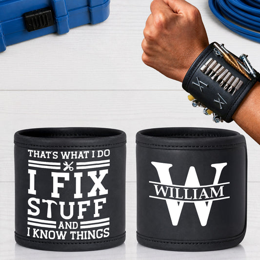 Vintage Monogram - Personalized Custom Magnetic Tool Wristband