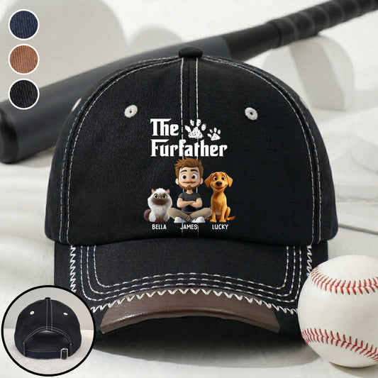 Cool Pet Father - Personalized Custom Vintage Soft Baseball Cap