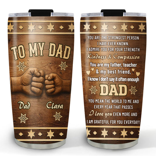 Grateful For You - Personalized Custom 3D Effect Tumbler