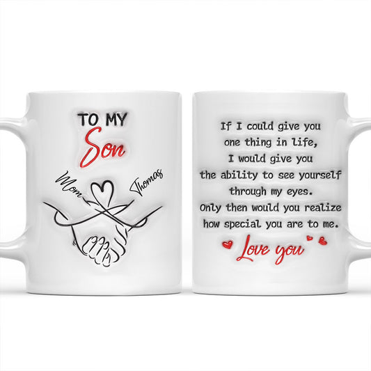 How Special You Are To Me Son - Personalized Custom 3D Inflated Effect Mug
