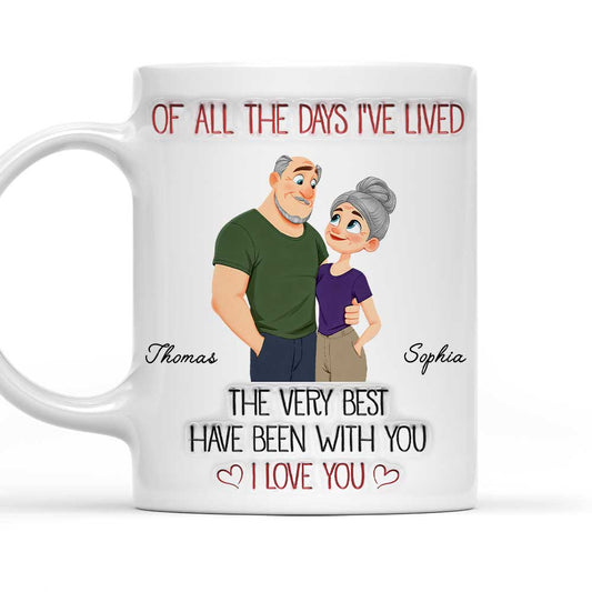 The Best Day With You - Personalized Custom 3D Inflated Effect Mug