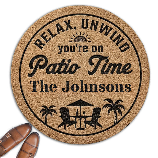 Welcome To Patio Paradise - Personalized Custom Doormat