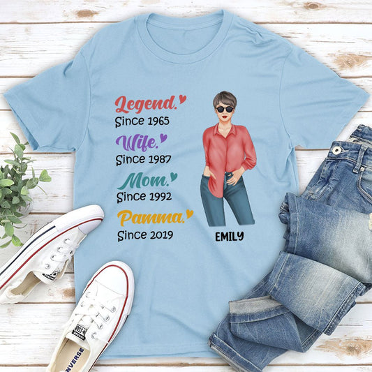 Legend Grandma - Personalized Custom Unisex T-shirt - Blithe Hub