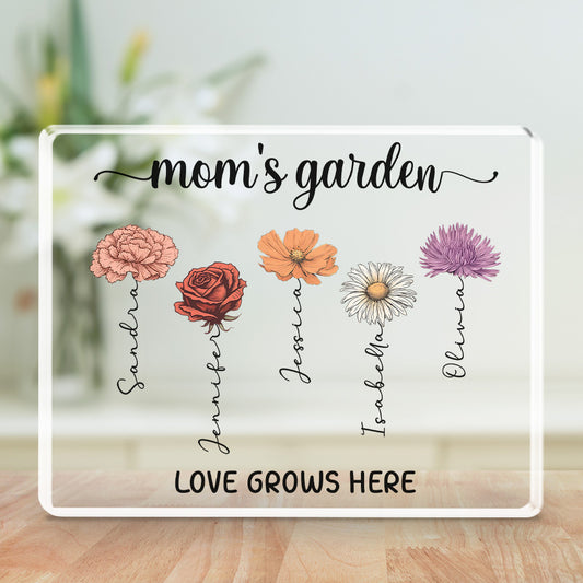 Love Grows Here - Personalized Custom Acrylic Plaque