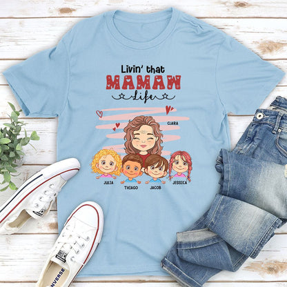 Livin’ That Grandma - Personalized Custom Unisex T-shirt - Blithe Hub