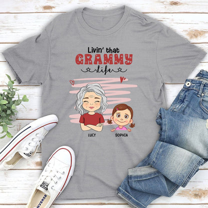 Livin’ That Grandma - Personalized Custom Unisex T-shirt - Blithe Hub