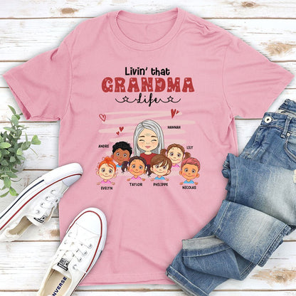 Livin’ That Grandma - Personalized Custom Unisex T-shirt - Blithe Hub