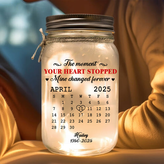The Moment - Personalized Mason Jar Light