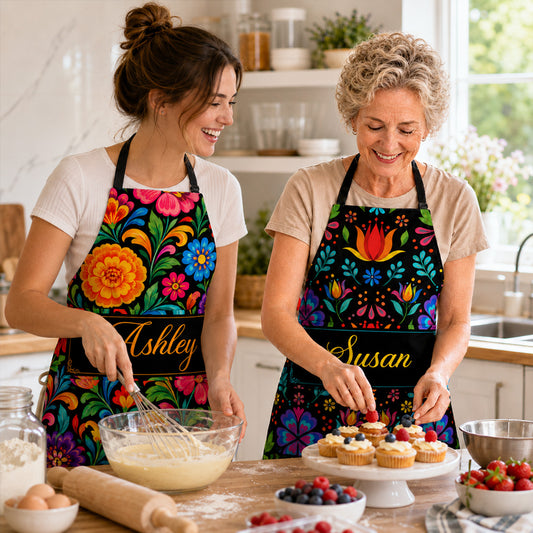Fiesta in Bloom - Personalized Apron