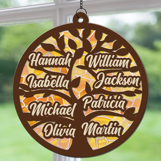 Tree Of Life - Personalized Custom Suncatcher