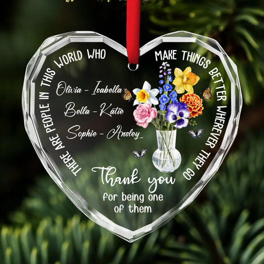 Thank You My Coworker - Personalized Custom Glass Ornament