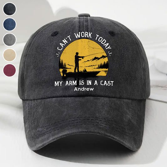 In A Cast - Personalized Custom Vintage Washed Denim Cap