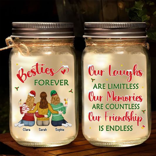 Our Friendship Christmas - Personalized Mason Jar Light