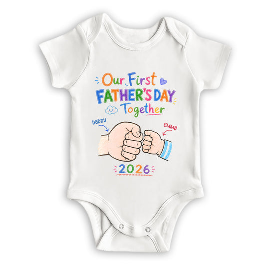 Our First Year - Personalized Custom Baby Onesie