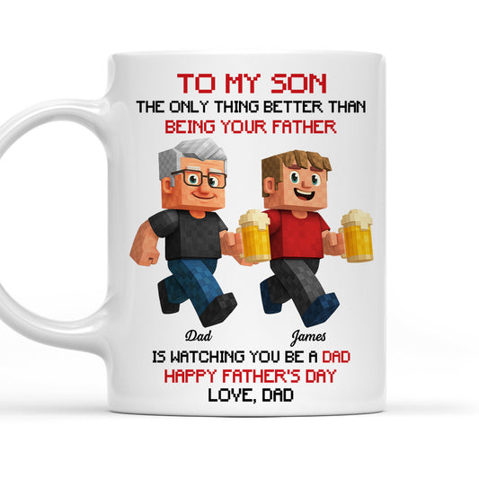 Watching You Become A Dad Gamer - Personalized Coffee Mug