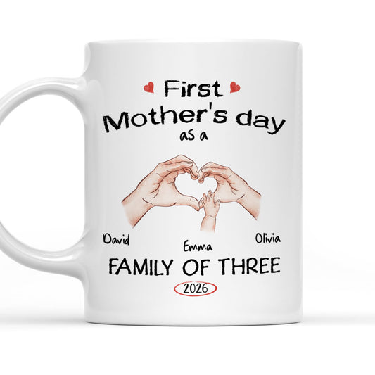 As A Family Of Three - Personalized Custom Coffee Mug