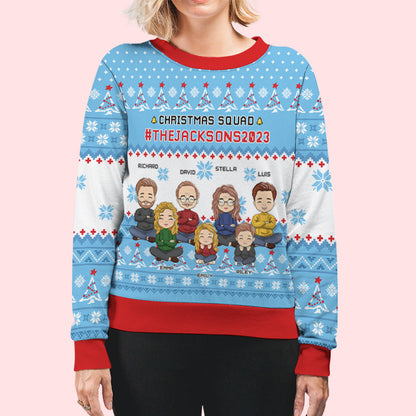 Family Squad - Personalized Custom All-Over-Print Sweatshirt