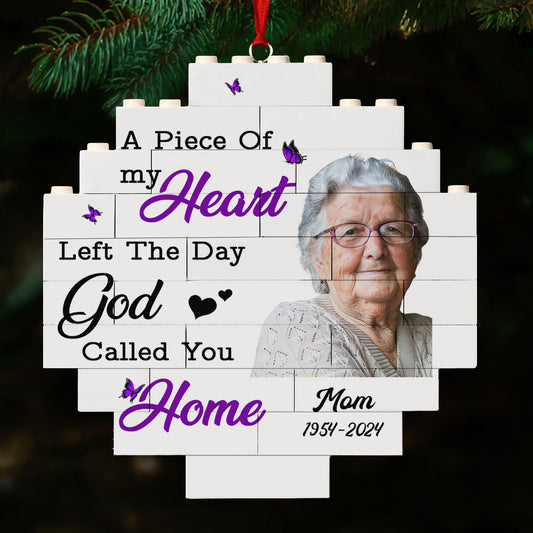 A Piece Of My Heart - Personalized Custom Puzzle Ornament