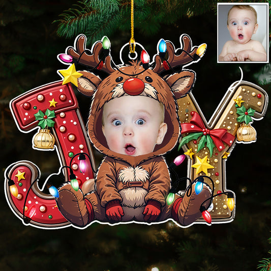 Custom Photo Joy Baby - Personalized Custom Acrylic Ornament