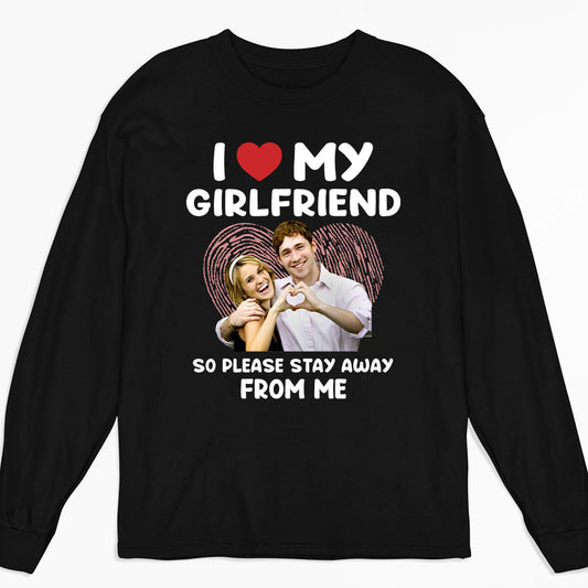 My Girlfriend - Personalized Custom Long Sleeve T-shirt