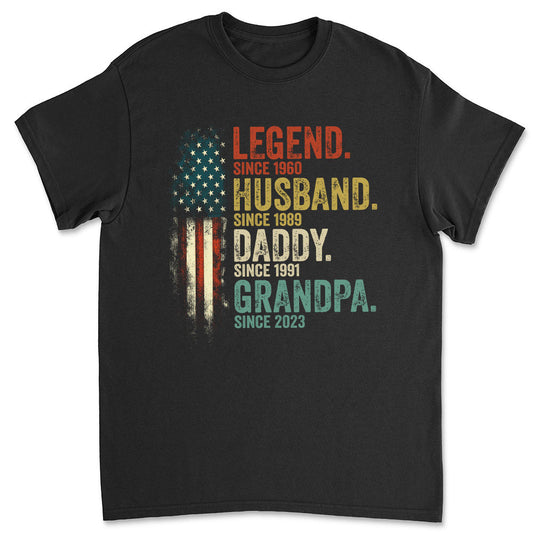 Daddy Is A Legend Version 2  - Personalized Custom Shirt