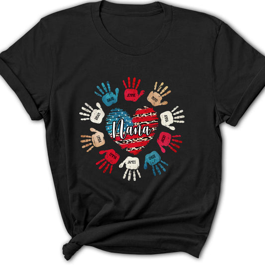 Heart And Hands - Personalized Custom Women's T-shirt