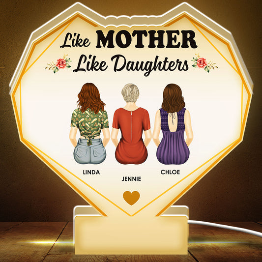Like Mother Like Daughters - Personalized Custom Light Box