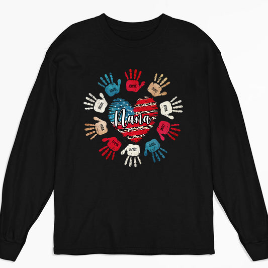 Heart And Hands - Personalized Custom Long Sleeve T-shirt